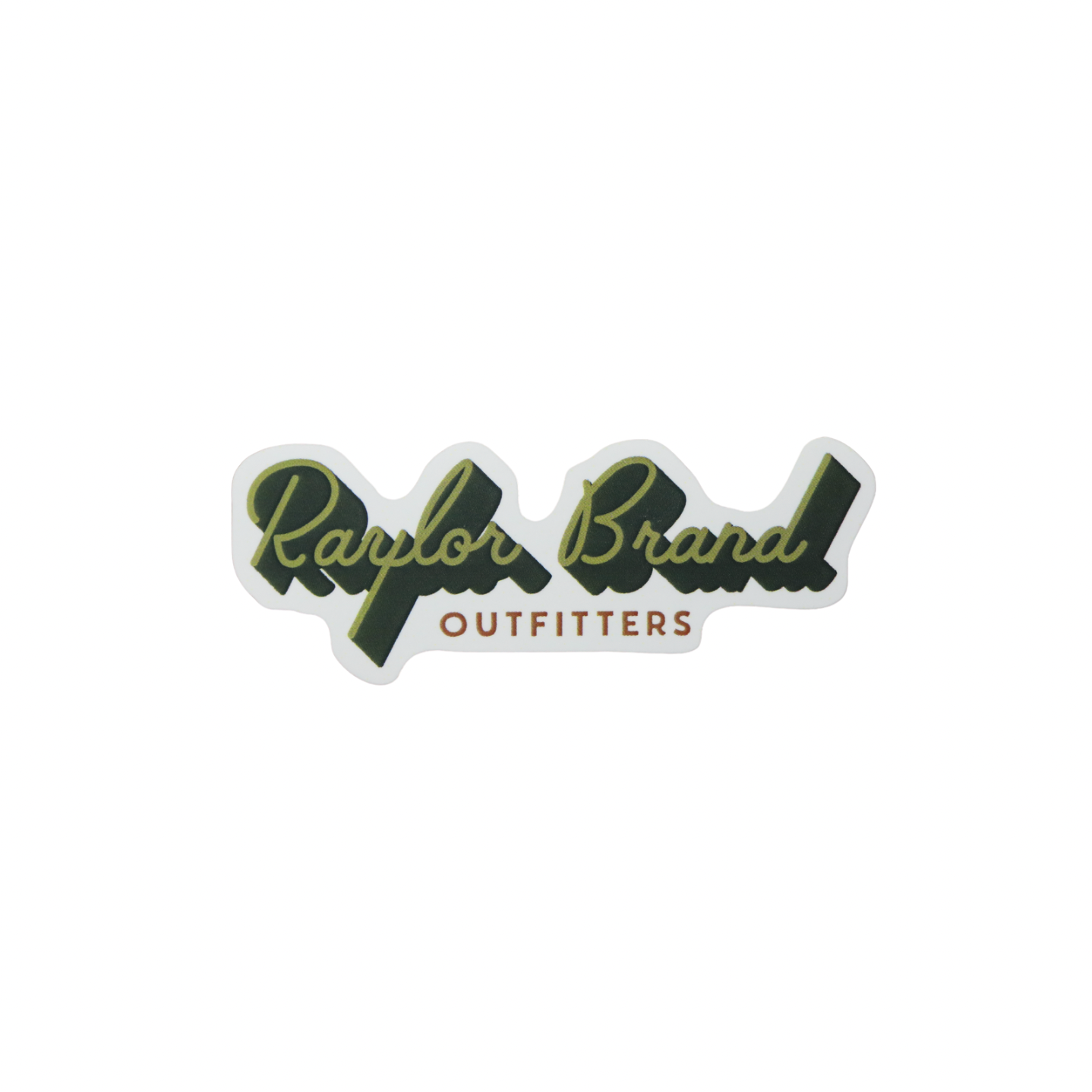 Raylor Brand Script Sticker