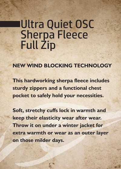 Full Zip Ultra Quiet OSC Sherpa Fleece Jacket